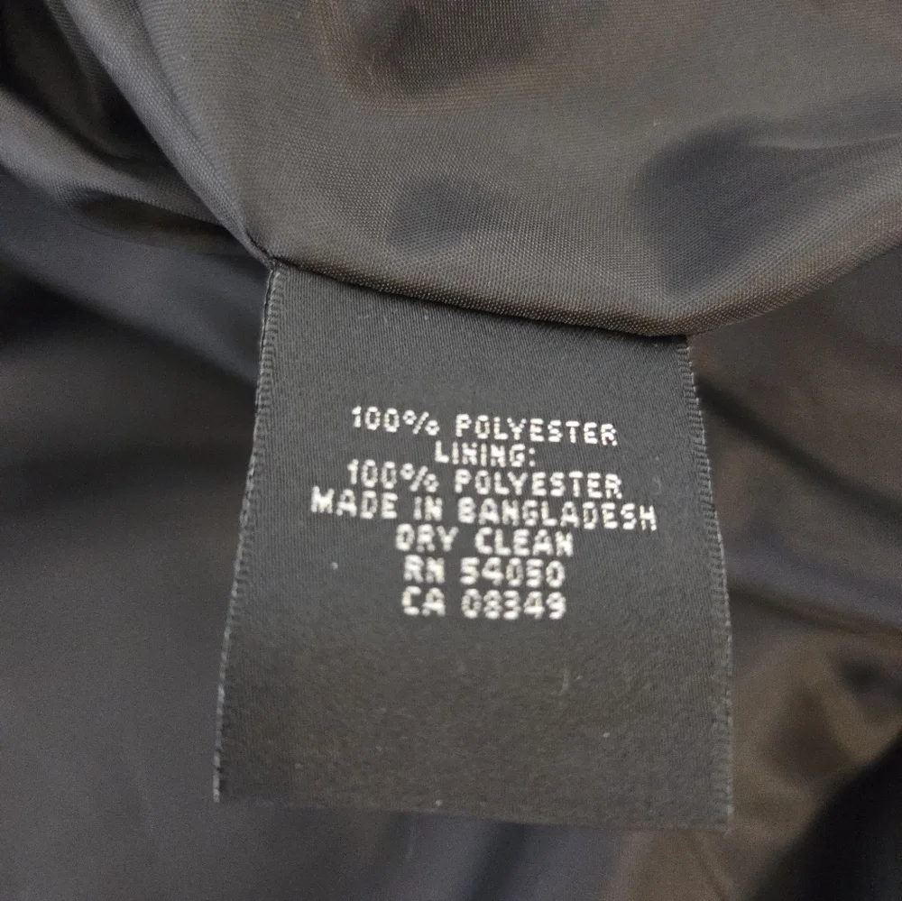 Kasper Women's Black High Neck Collarless Blazer Jacket Cuffable Sleeve Size 16W - Picture 6 of 9